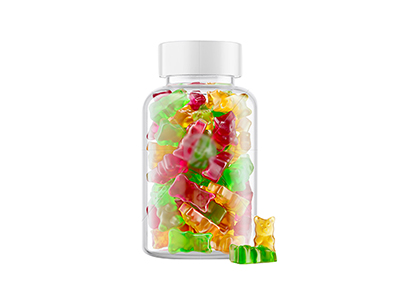 عينات من حلوى الجيلي المعبأة